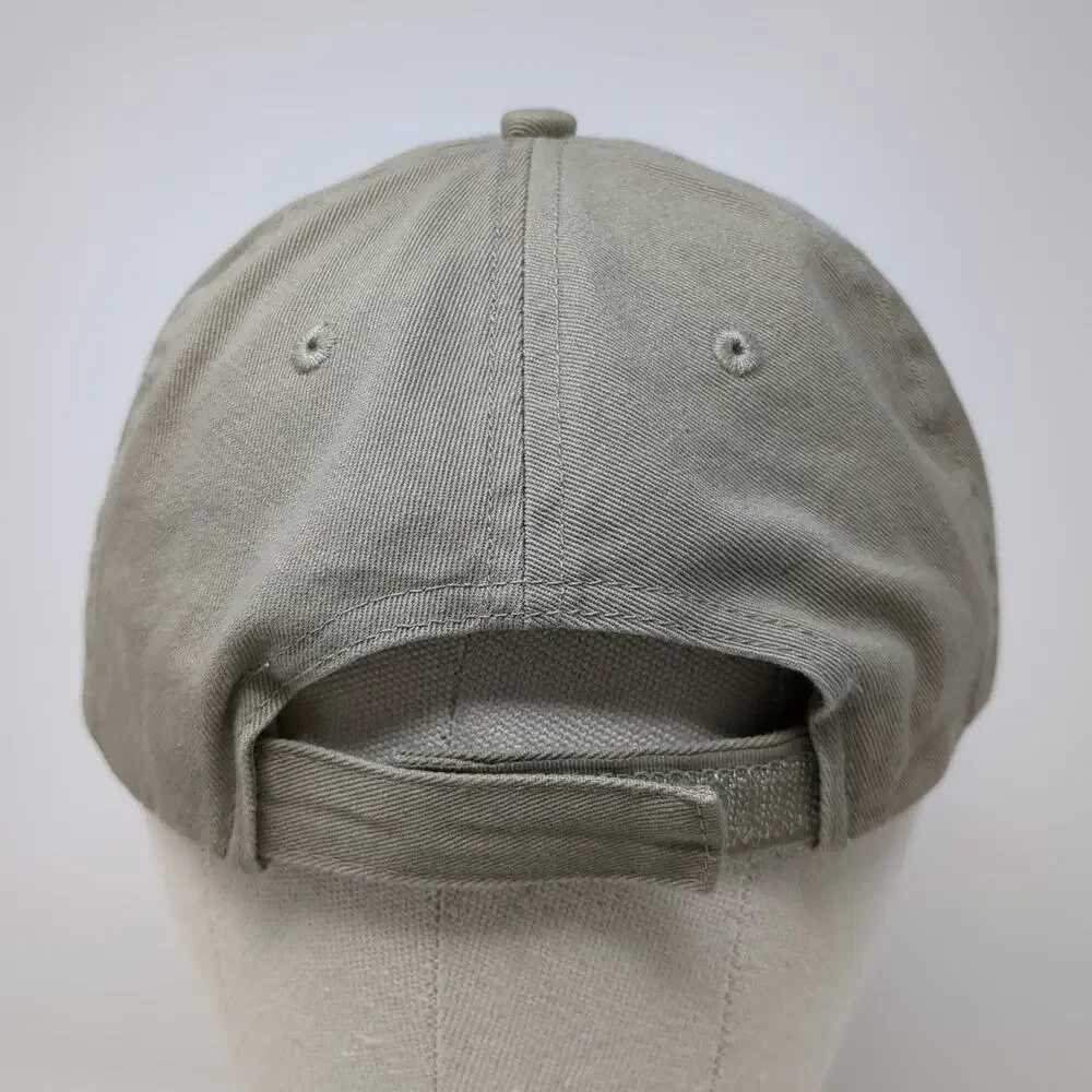 Port & Company Landmark Aviation Baseball Cap Beige One Size Strapback Logo Hat